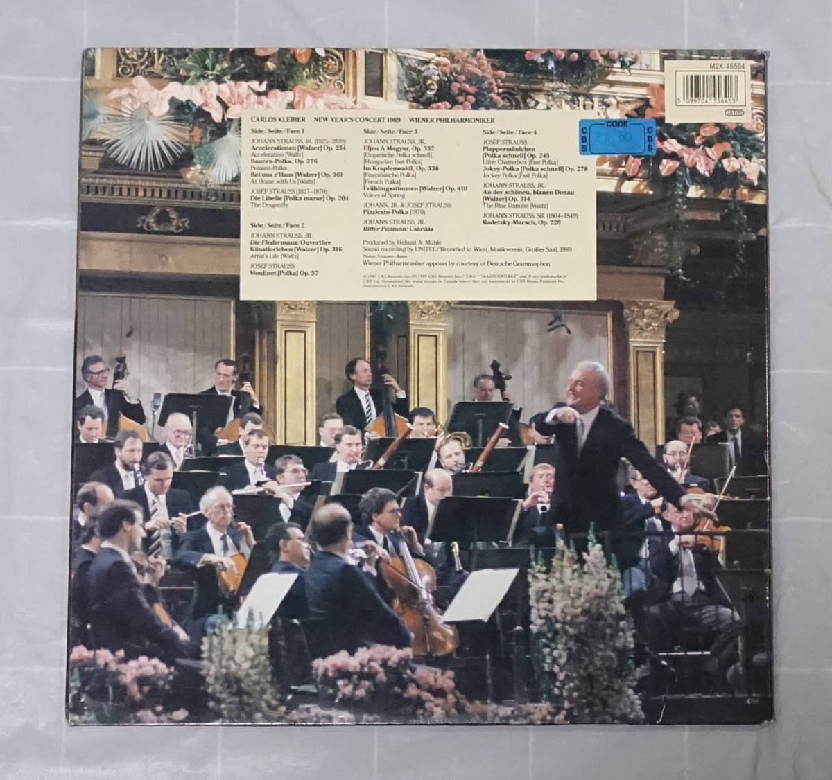 レコード 独CBS 「ニュー・イヤー・コンサート1989」 カルロス