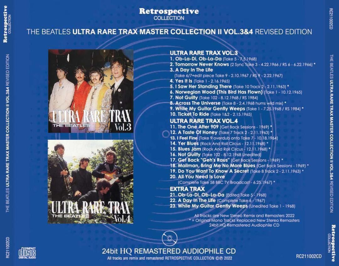 CD】 The BEATLES / ULTRA RARE TRAX I&II&III