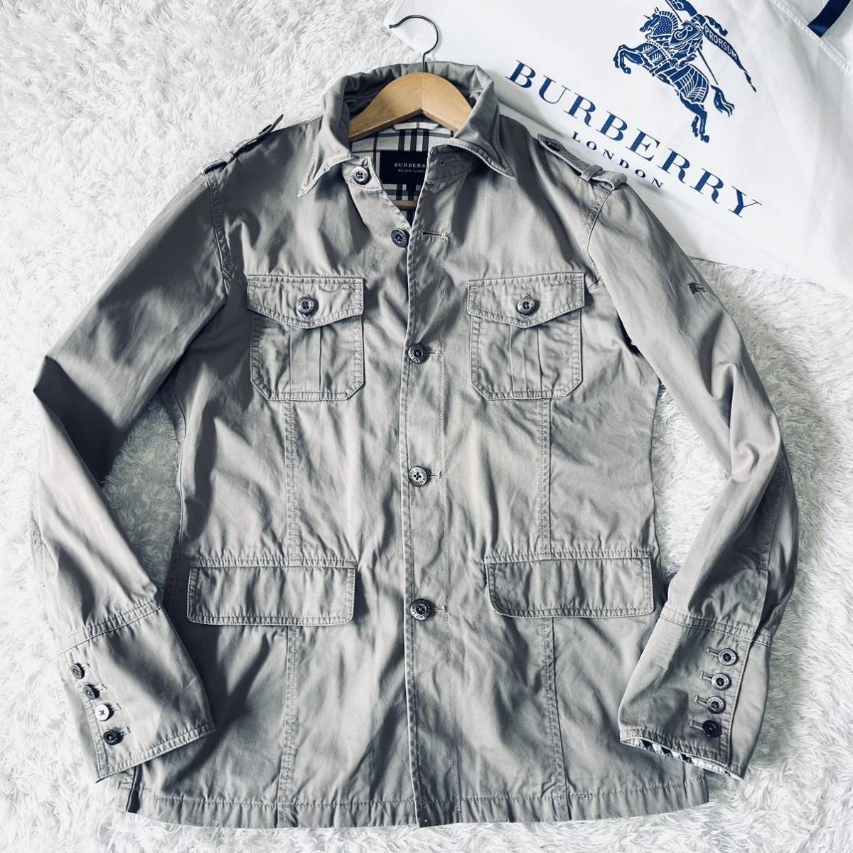 BURBERRY BLACK バーバリーブラックレーベル Lサイズ!!!バーバリー 