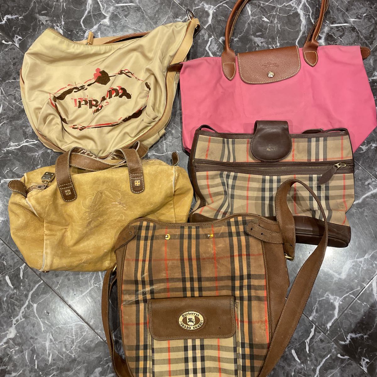 ブランド品 まとめ売り PRADA プラダ ロエベ　LOEWE バーバリー Burberry 他　ショルダーバッグ　ハンドバッグ　アナグラム　ノバチェック 