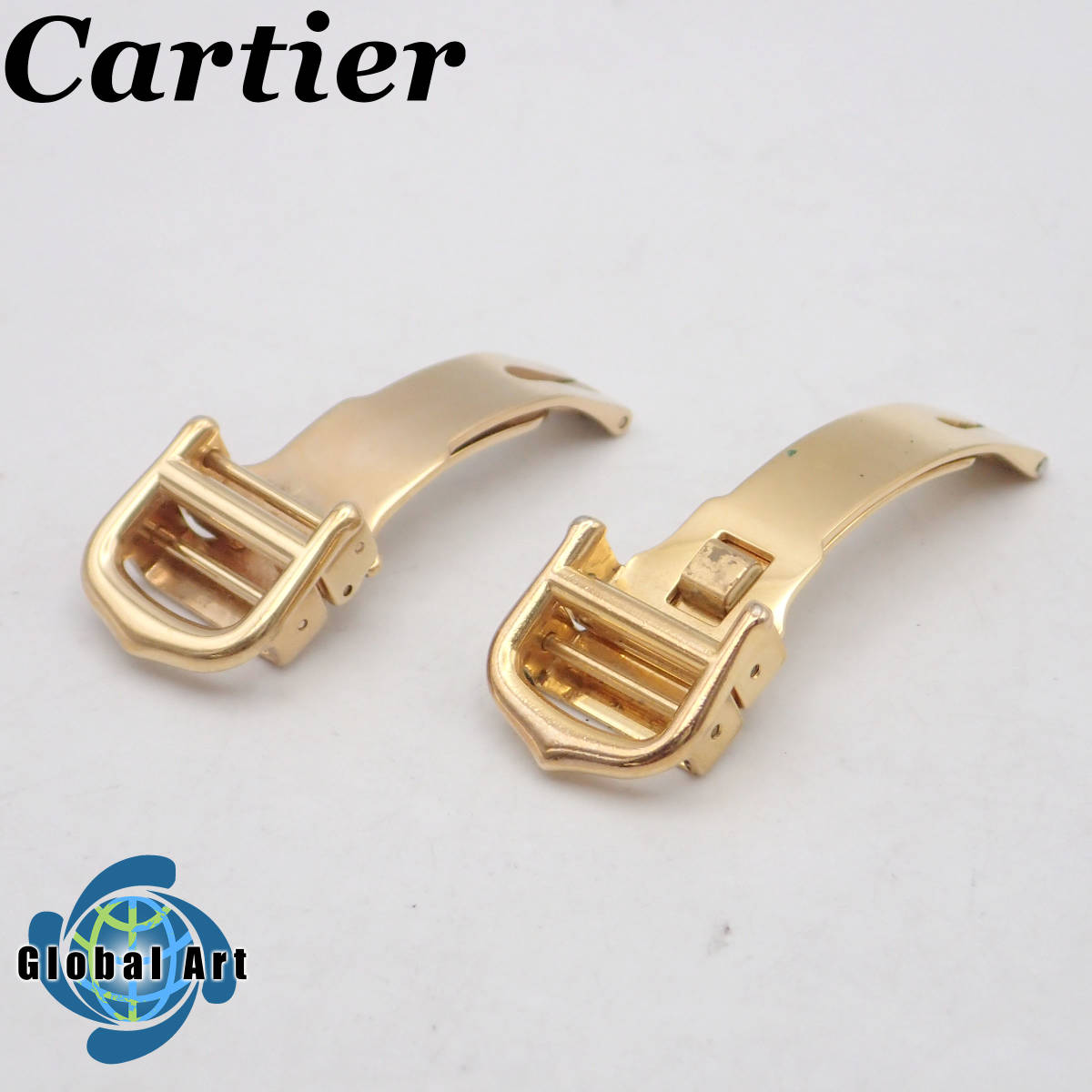 う03450/Cartier カルティエ/Dバックル/バックルのみ/腕時計用/純正/ゴールド/まとめて/計2点セット