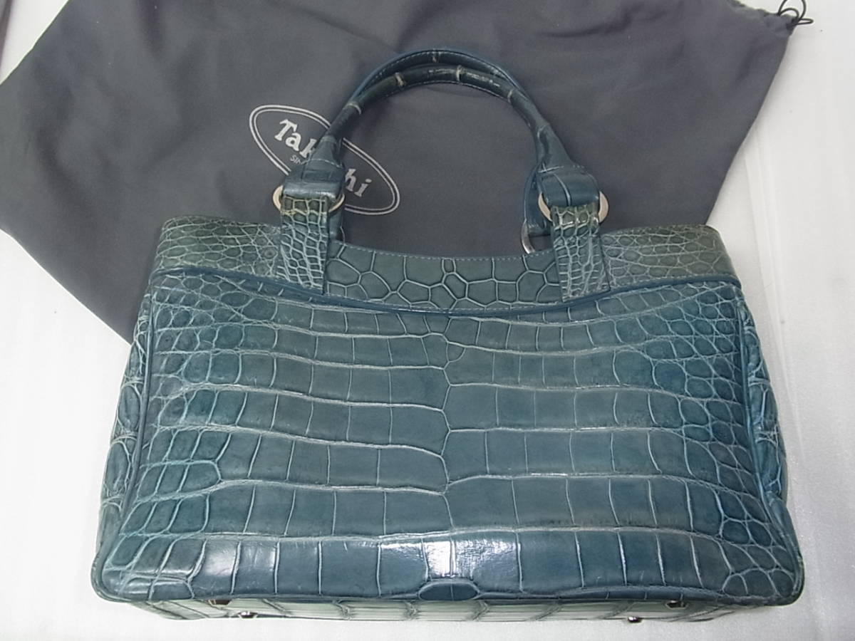 美品】タケチ Takechi オーストリッチ 2way ショルダーバッグ 