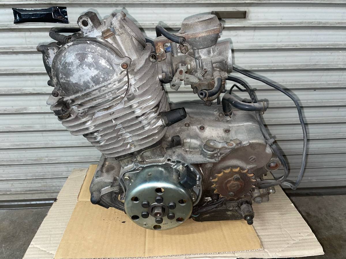 XC SR250 4J1 エンジン 初爆有 クランキングok 補修ベース MOVIE 検 旧車