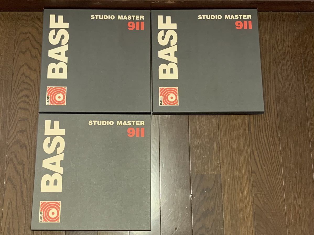 オープンリールテープ　10号　BASF　STUDIO MASTER 911　未使用品3本