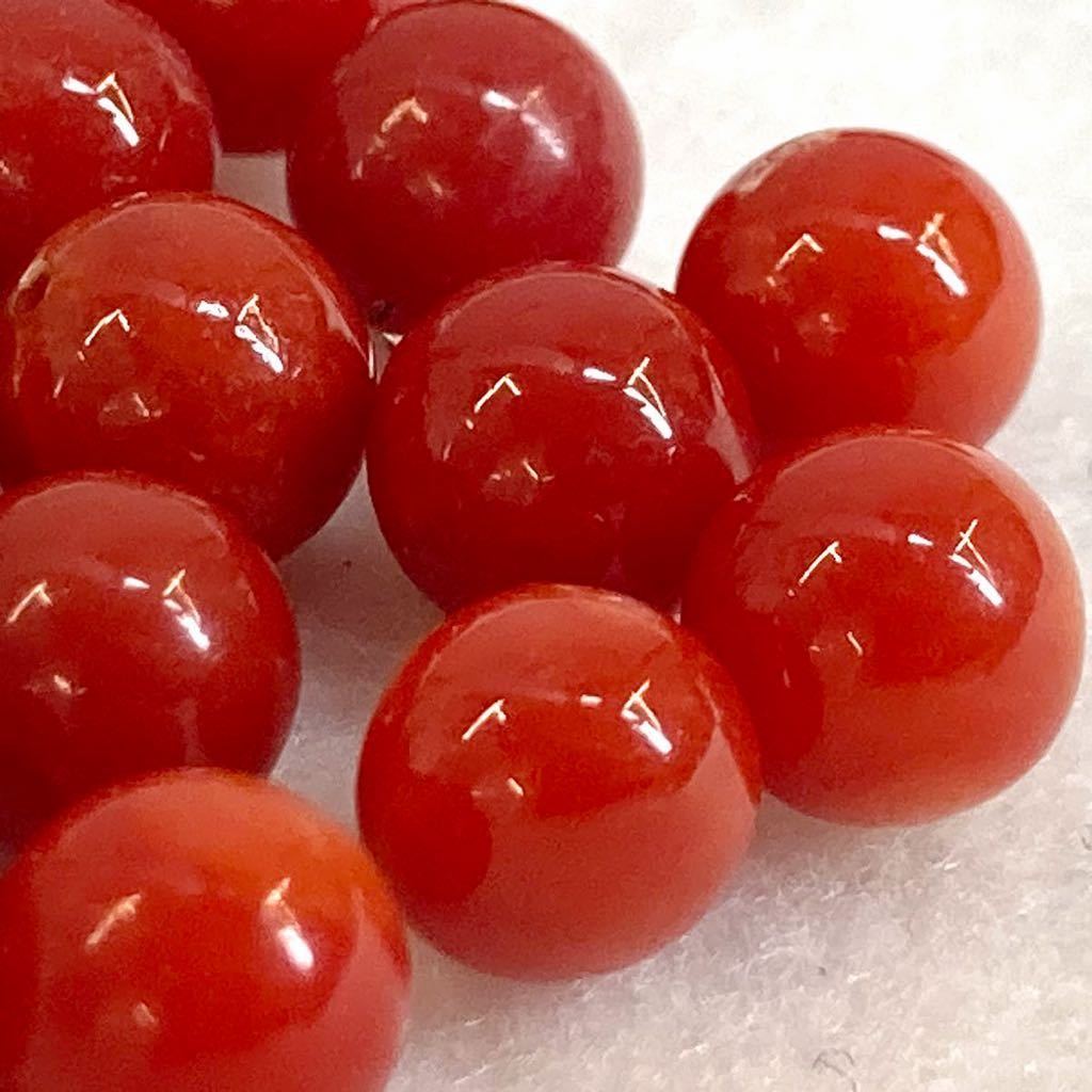 天然血赤本珊瑚38点おまとめ ］a 10g 50ct 約5.5-6mm珠］ルース