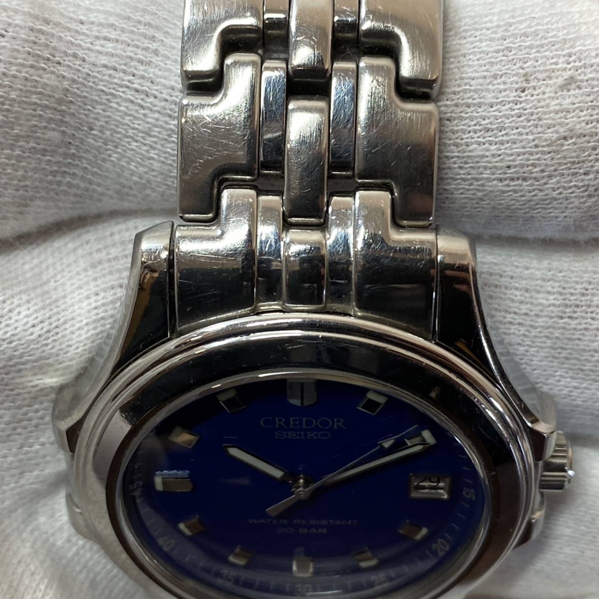 MH-3487】中古稼働品 SEIKO CREDOR 8J82-6A00 クォーツ式 腕時計 