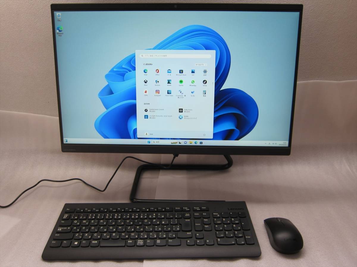 Lenovo ideacentre AIO 3 24IMB05 Core i5-10400T/16GB/SSD500GB/枠狭 