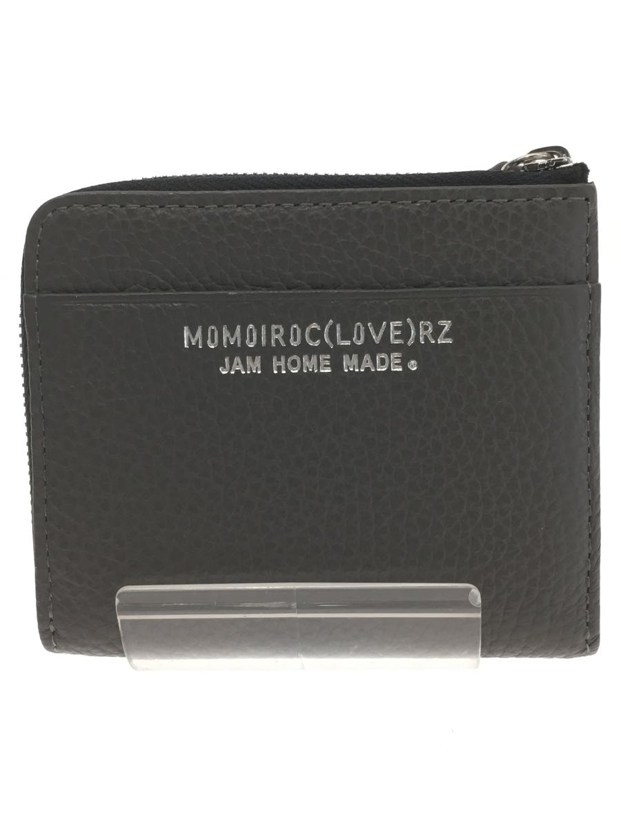 JAM HOME MADE◇2つ折り財布/レザー/GRY/×ももいろクローバーZ JAM HOME 二