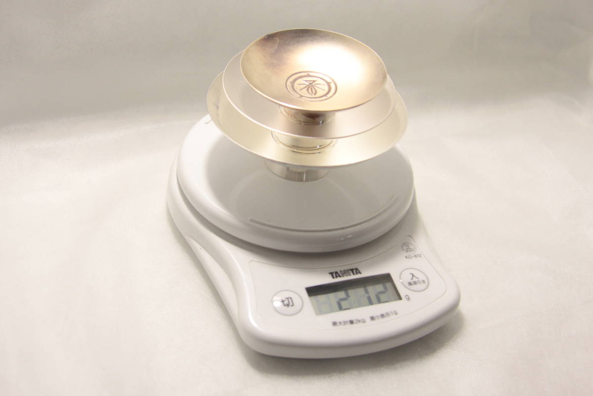 ◎11【送料無料】純銀 銀杯 盃 SILVER 212ｇ 