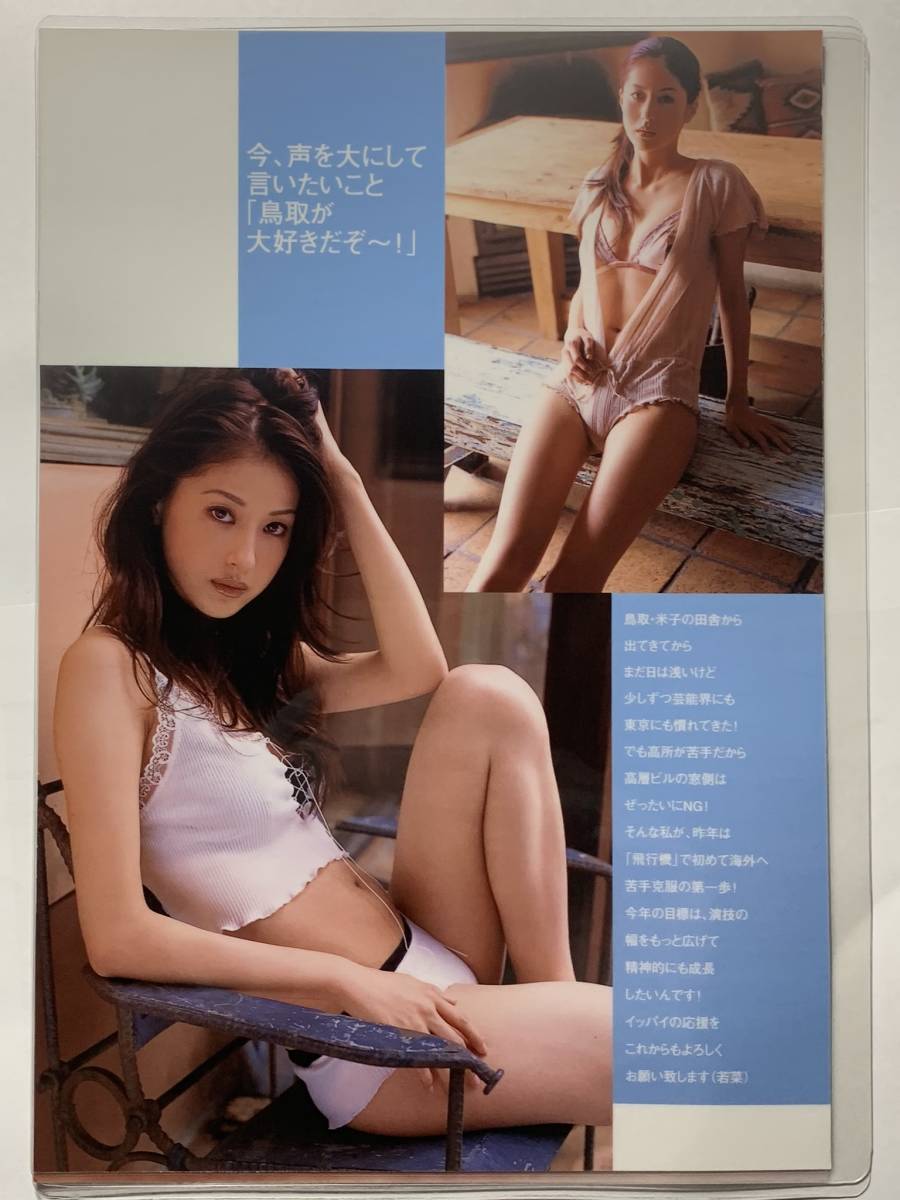 厚手ラミネート加工】松本若菜 水着 雑誌切り抜き 4ページ 週刊