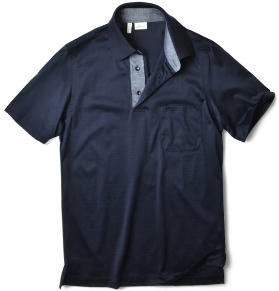 5，3万【ブリオーニ】リッチさ歴然!洗練UP美艶スムースポロシャツ