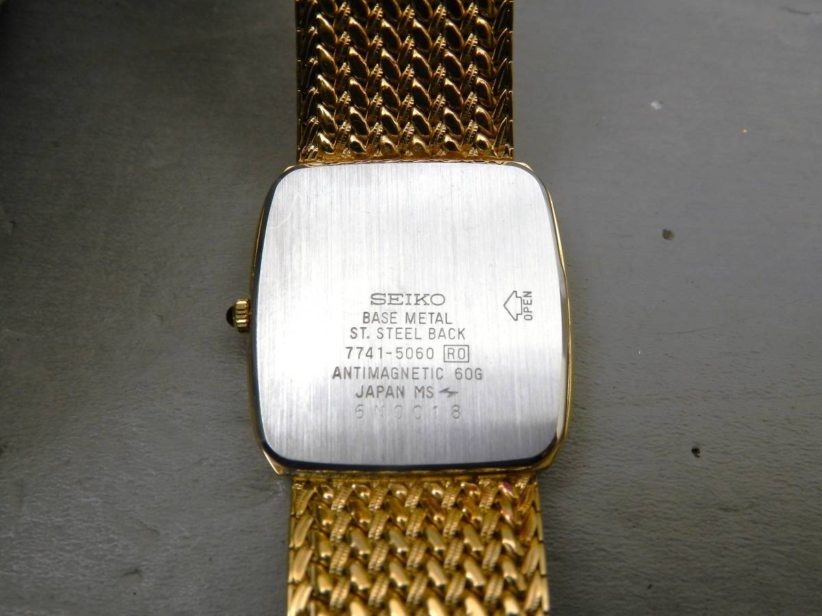 SEIKO DOLCE メンズクォーツ 約50g 稼働現状品 売り切り SEIKO 