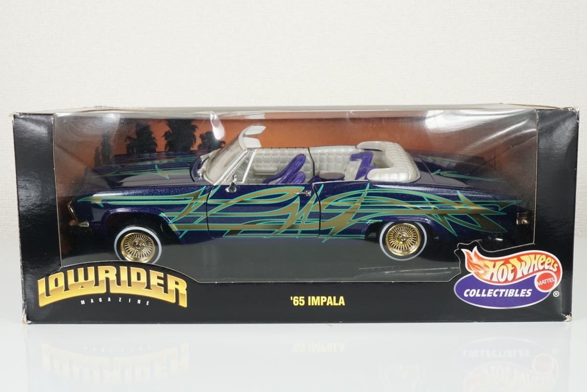 Hot Wheels 1/18 COLLECTIBLES LOWRIDER MAGAZINE 1965 CHEVY IMPARA 