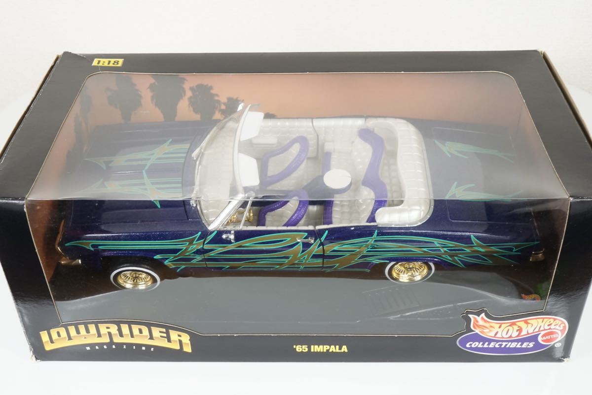 Hot Wheels 1/18 COLLECTIBLES LOWRIDER MAGAZINE 1965 CHEVY IMPARA 