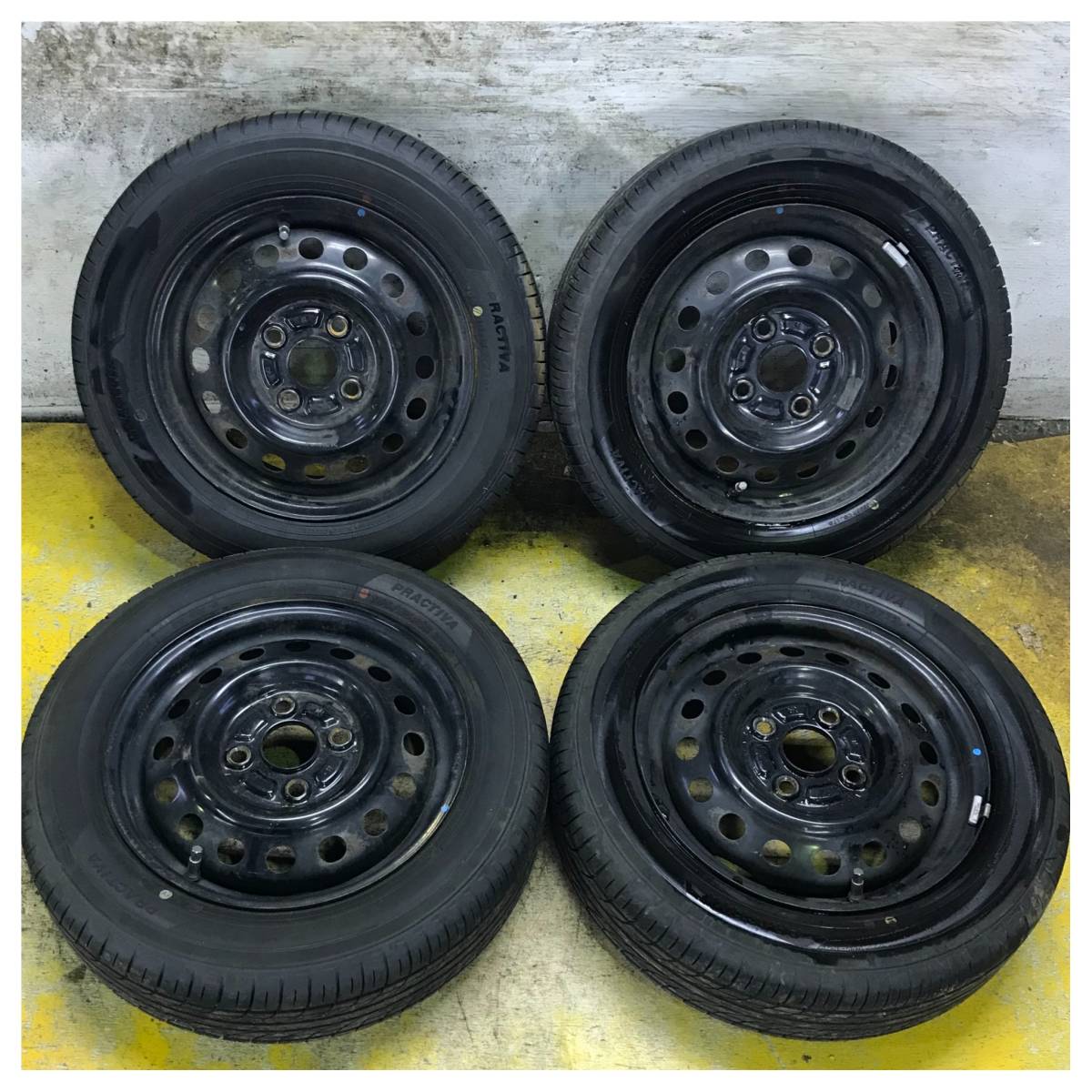 37 YOKOHAMA PRACTIVA 155/65R13 2022年製 9.5分目 ゼスト ライフ オッティ モコ ルークス アルト ワゴンＲ エッセ ミラ ムーブ 等 *4380