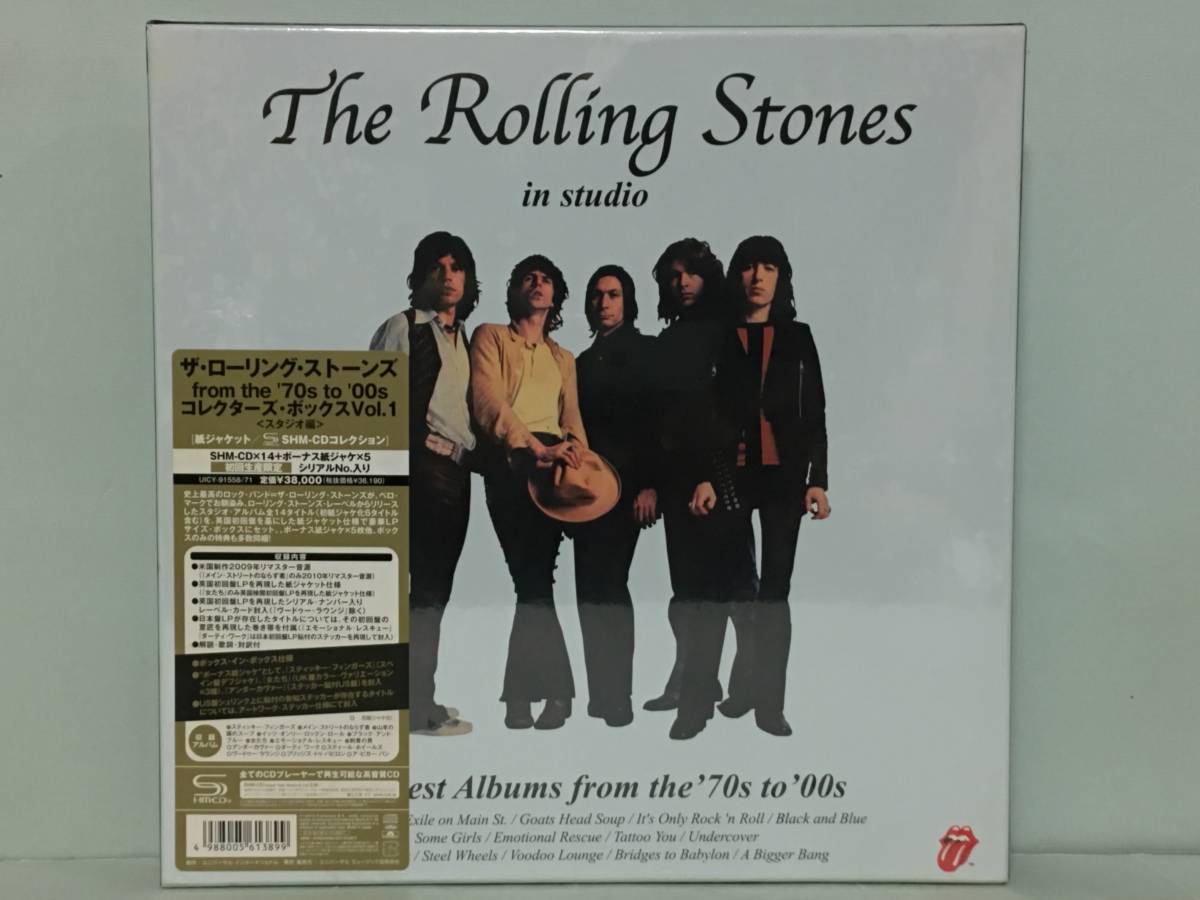ローリング・ストーンズ / from the '70s to '00s コレクターズ・ボックスVol.1 スタジオ編 国内仕様SHM-CD 初回生産限定未開封未使用