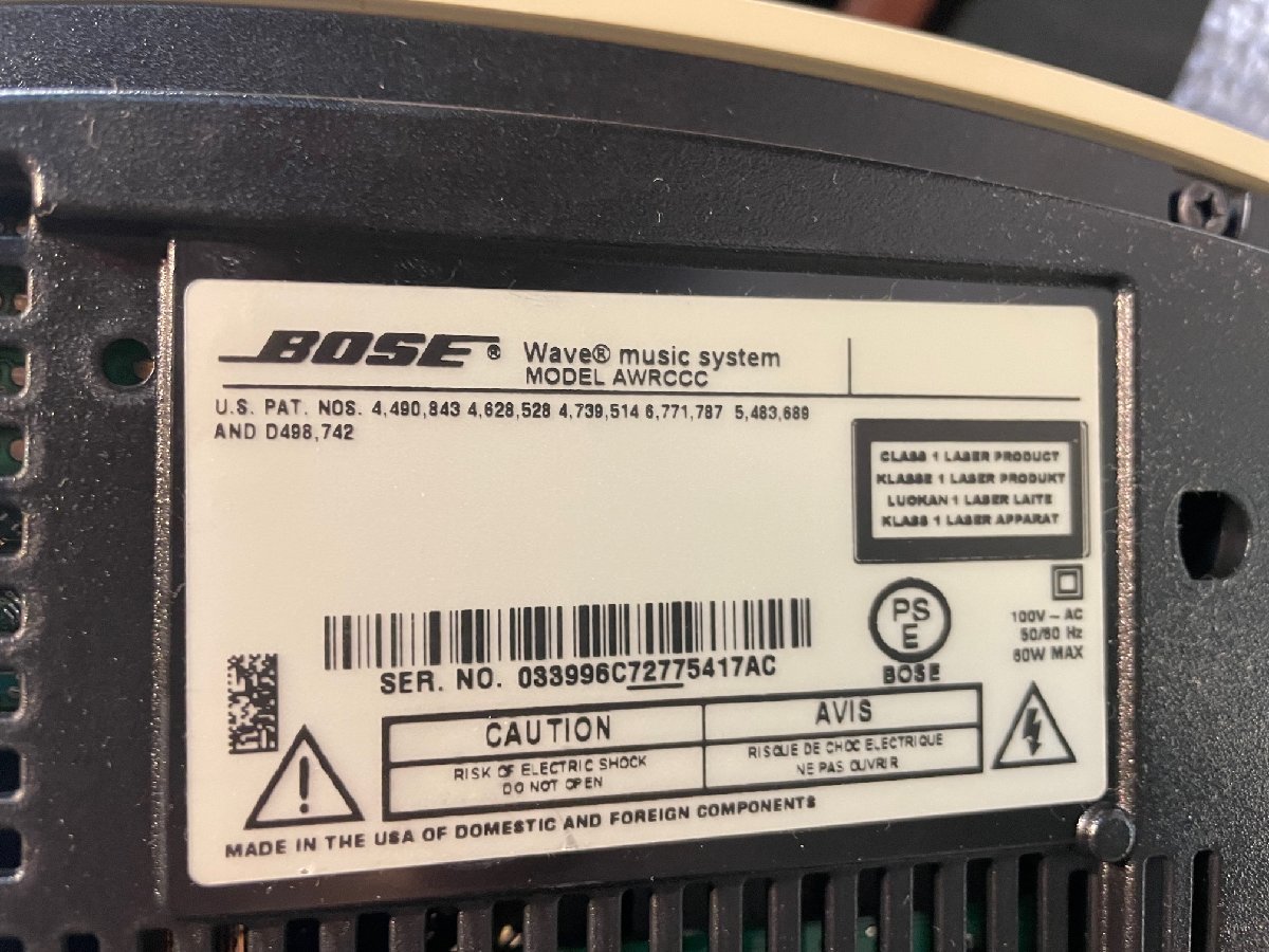 BOSE Wave music system AWRCCC スタンド リモコン付 CDプレーヤー