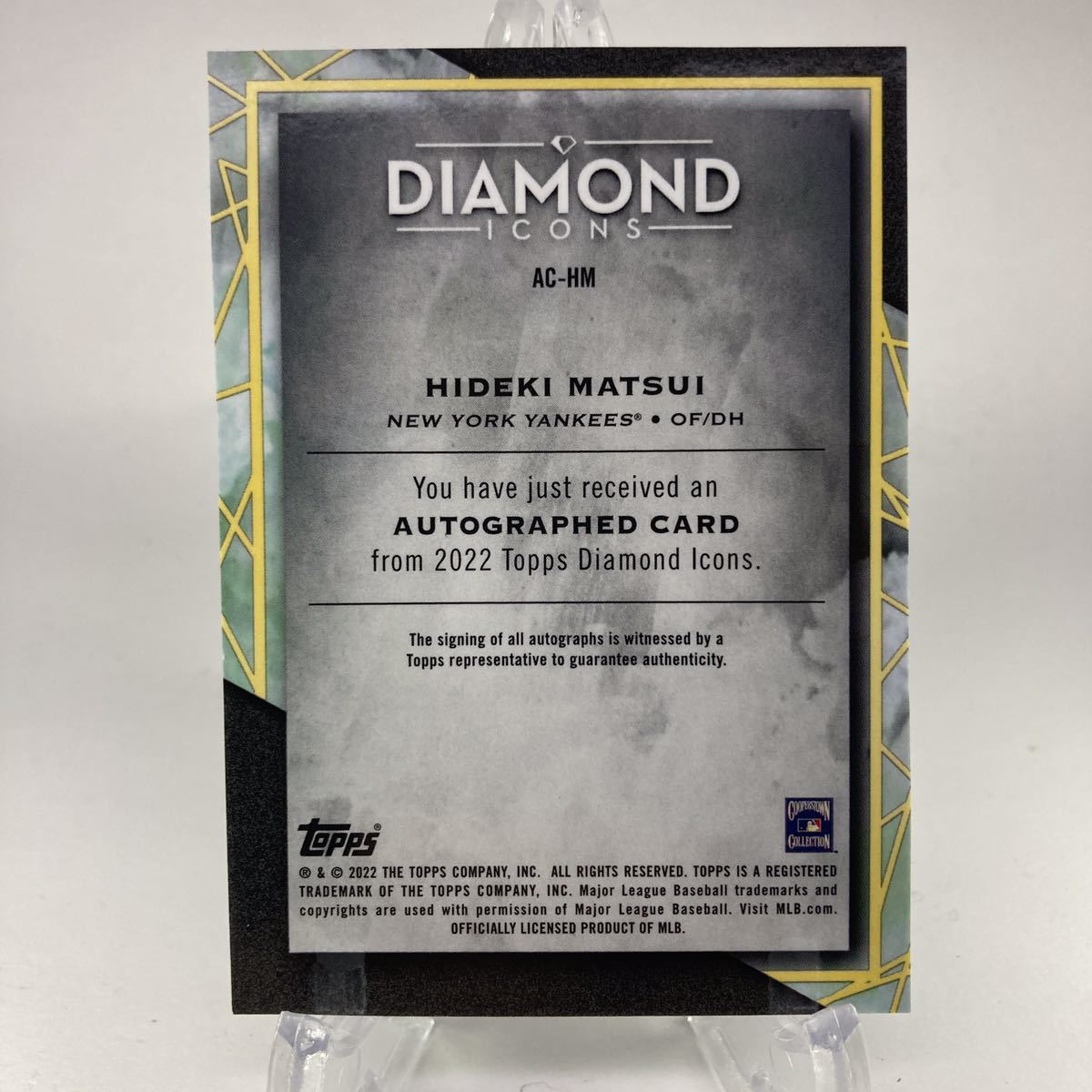 1円スタート☆限定25枚☆直筆サイン☆松井秀喜☆ 2022 Topps Diamond 