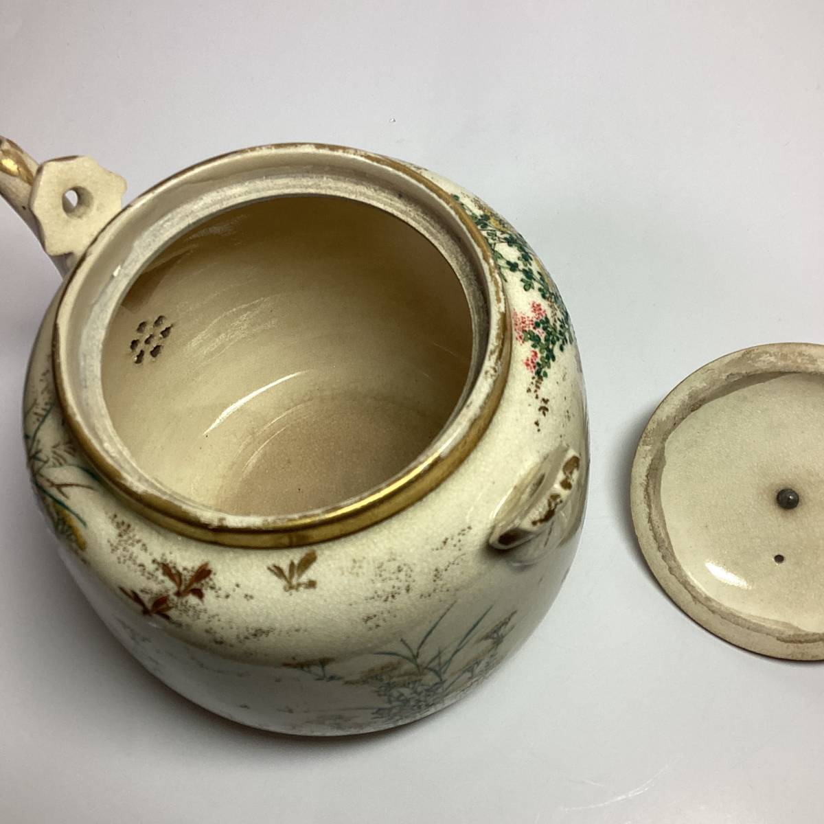 ！！！京焼　超絶細密画　水指！！！ 水指 茶道具 京焼