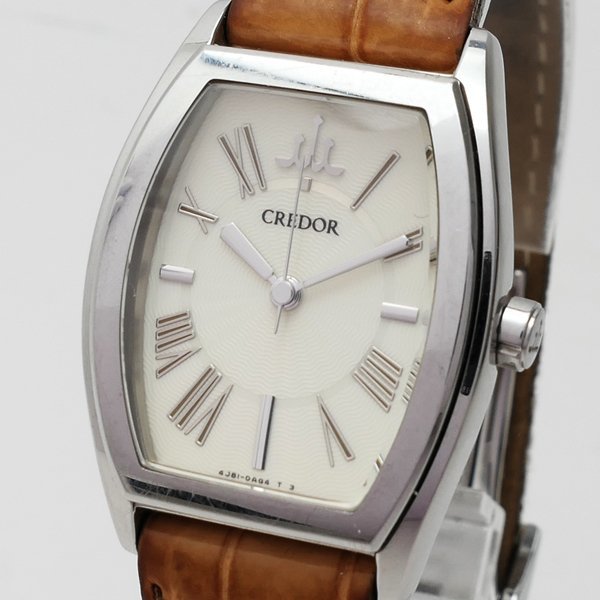 １円～ SEIKO セイコー クレドール アクア シェル レディース ウォッチ 4J81-0AE0 クォーツ◆クリックポスト185円◆質屋 神戸つじの