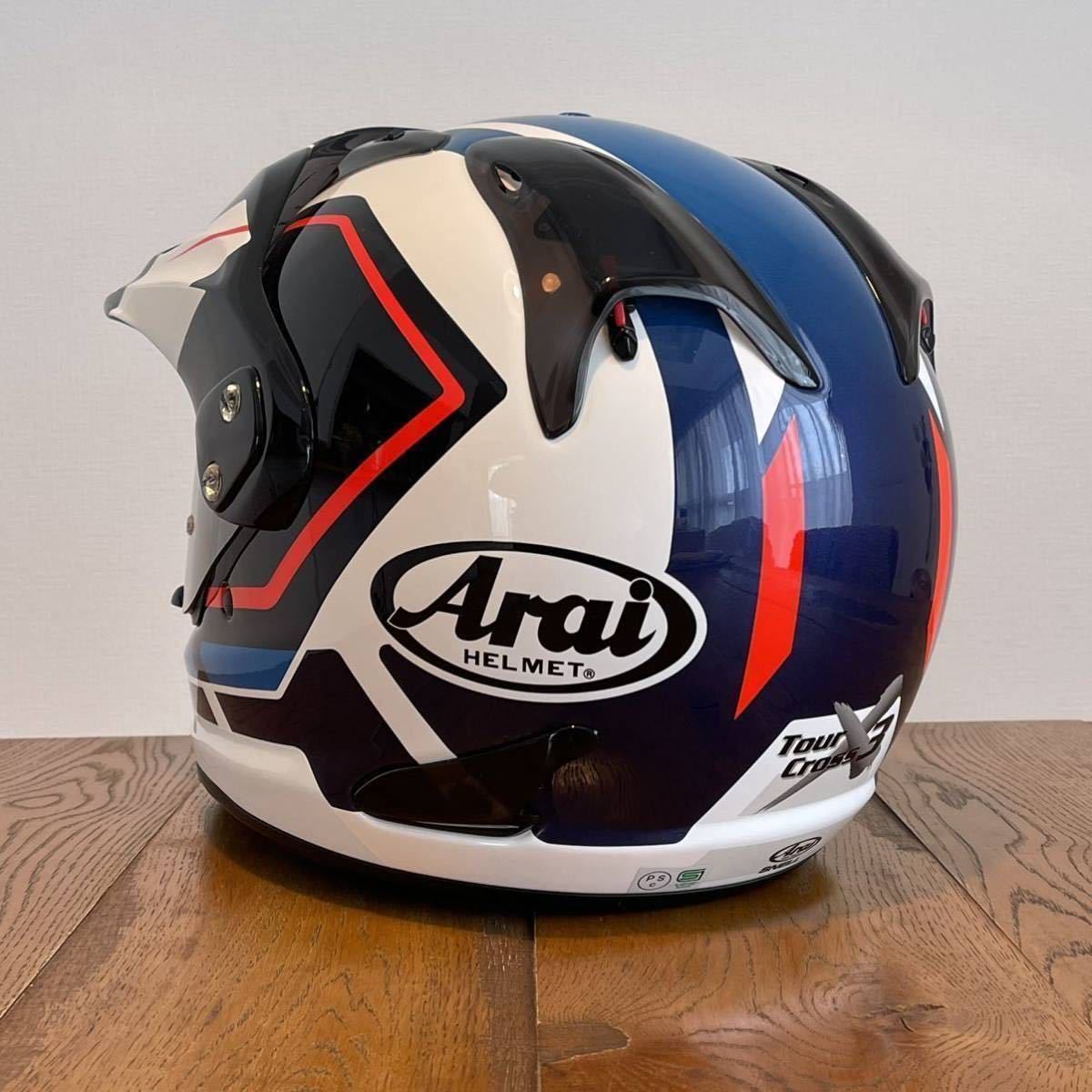 おまけ付き】Arai TOUR-CROSS3 DETOUR BLUE アライ ツアークロス3 