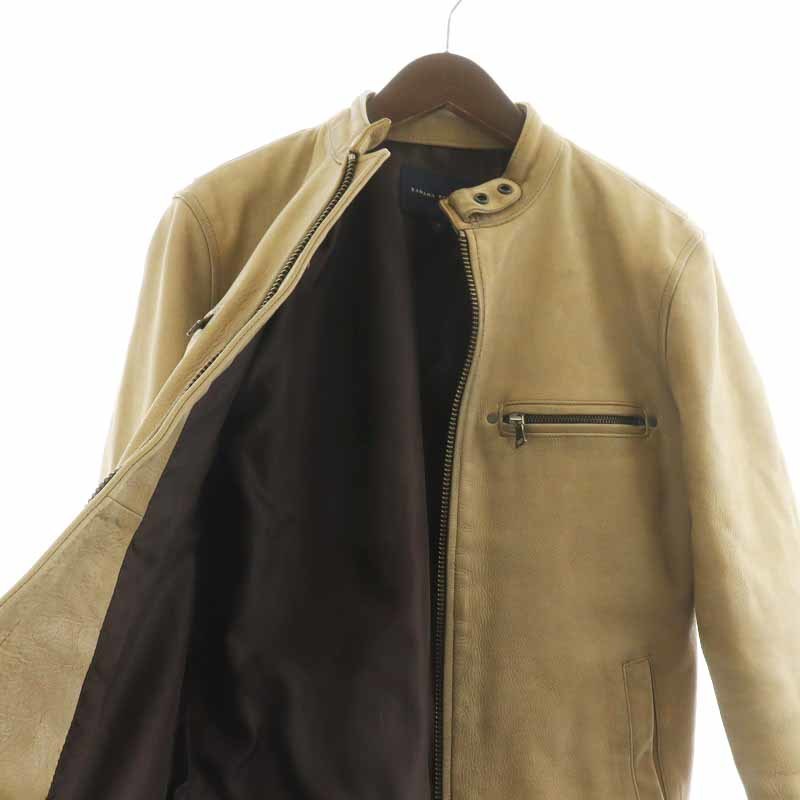 BANANA REPUBLIC(バナナリパブリック) ラムレザーシングルライダース