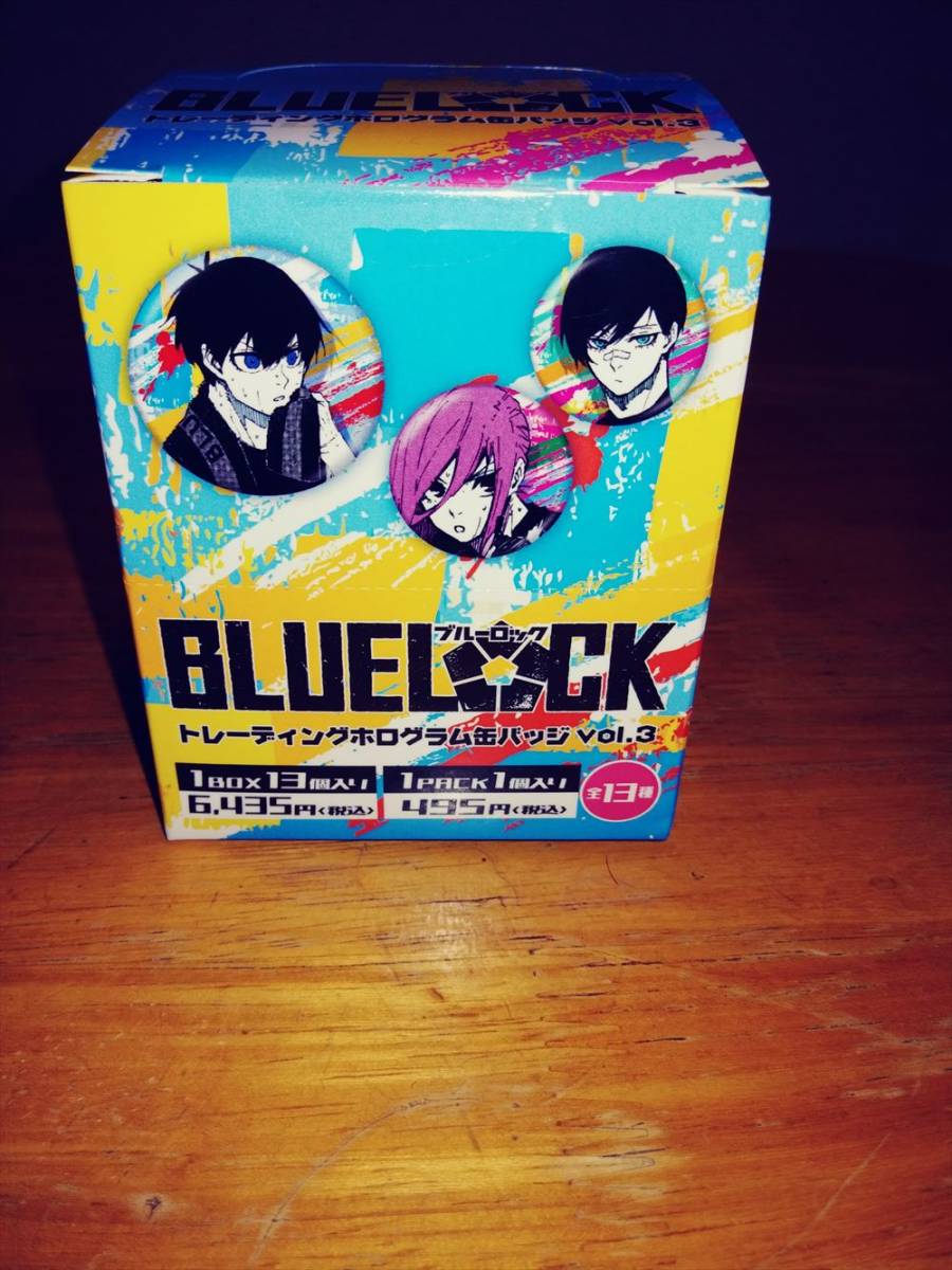 ブルーロック】 :『トレーディングホログラム缶バッジvol，3 未開封BOX