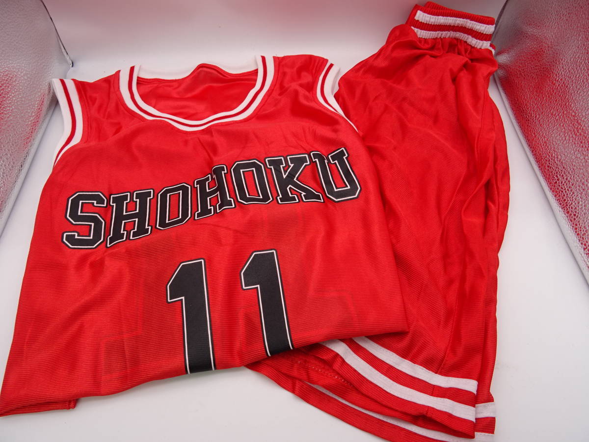 28S【中古】スラムダンク 湘北高校バスケ部 11番 ユニフォーム(サイズ