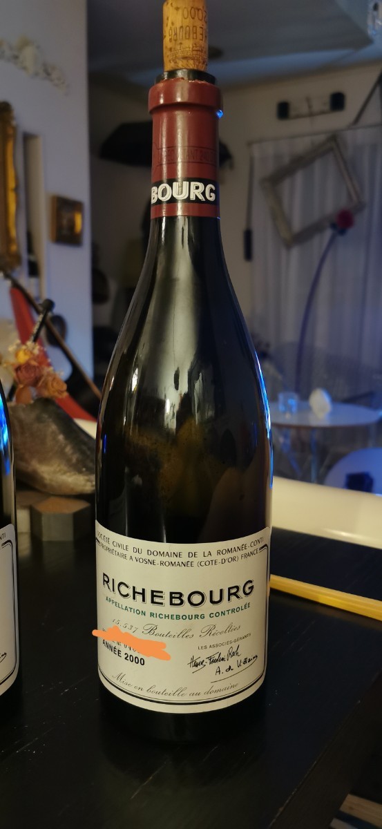 DRC Richebourg リシュブール 2000年 空瓶 DRC リシュブール 750ml