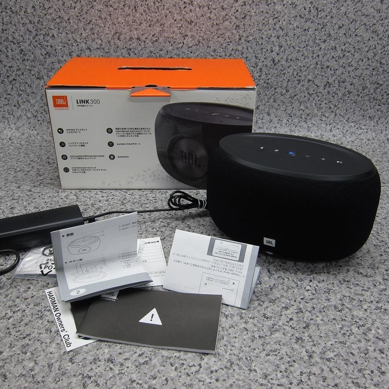 A2199S 音だしok JBL LINK 300 フ゛ラック グーグルアシスタント搭載