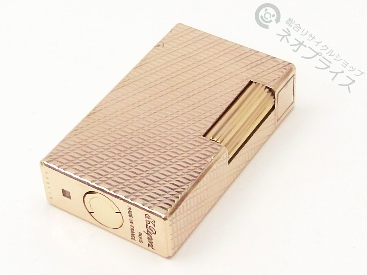 ◇S4867 STDupont デュポン ガス ライター ライン1L ストライプ柄