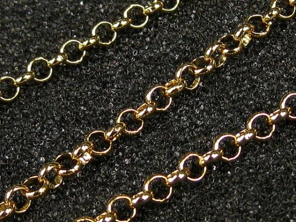 クロムハーツ正規品ロールチェーンネックレス45cm22k仕様