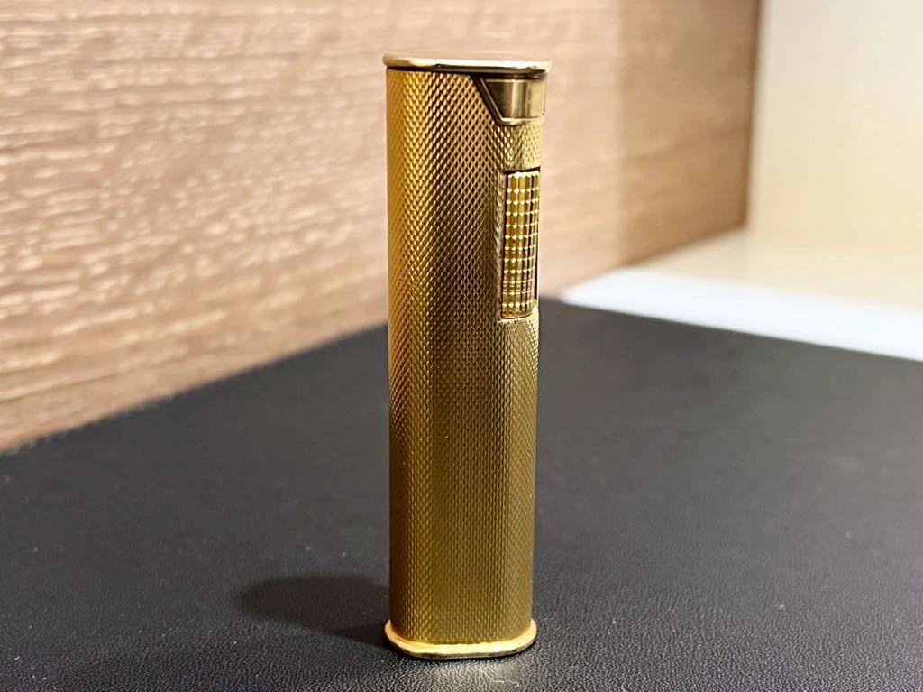 ダンヒル dunhill ガスライター スリム ライター ゴールド