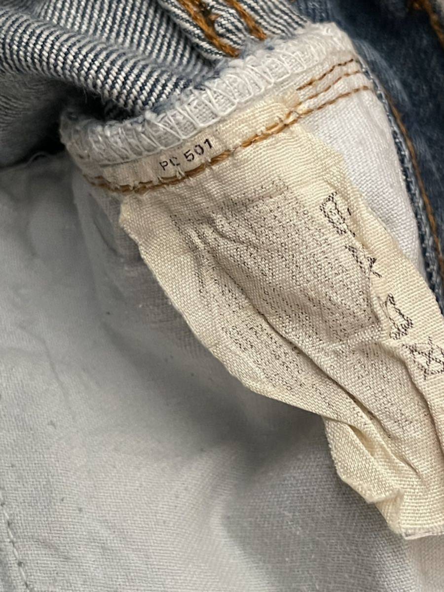 Levi''s 赤耳 66後期ビンテージ ウエストチェーン ヨーロッパ仕様