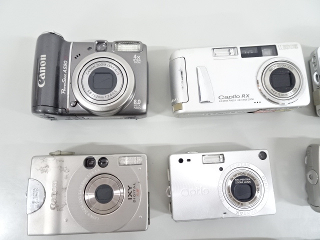 デジカメ 20点まとめて FUJIFILM OLYMPUS Panasonic CASIO SONY Canon