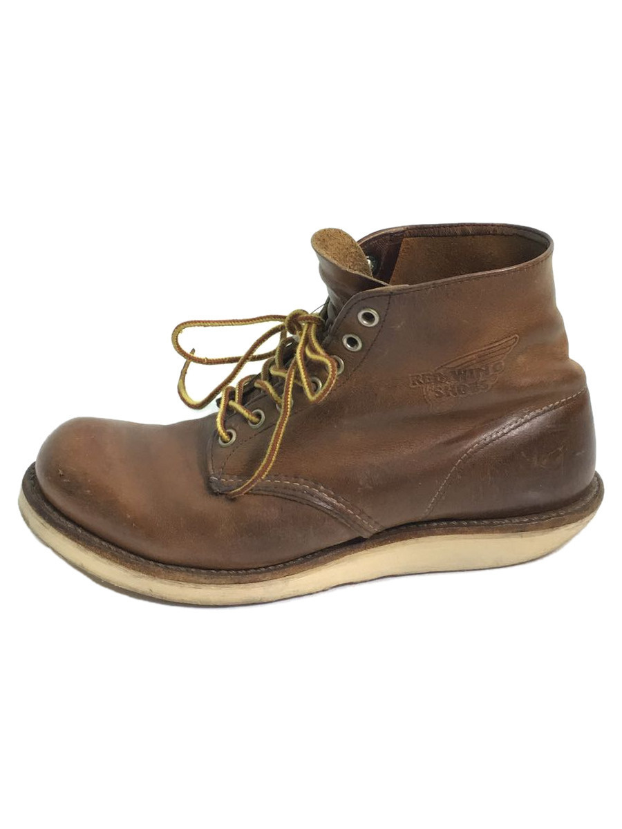 RED WING◆レースアップブーツ/US7.5/BRW/レザー/9111