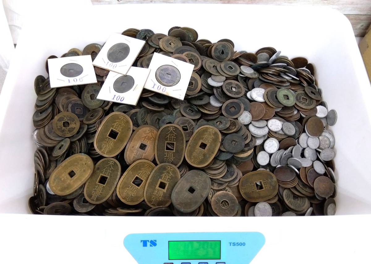 ■日本　古銭おまとめ　約１０㎏　【寛永通宝・天保通宝・アルミ銭・その他】■aj34