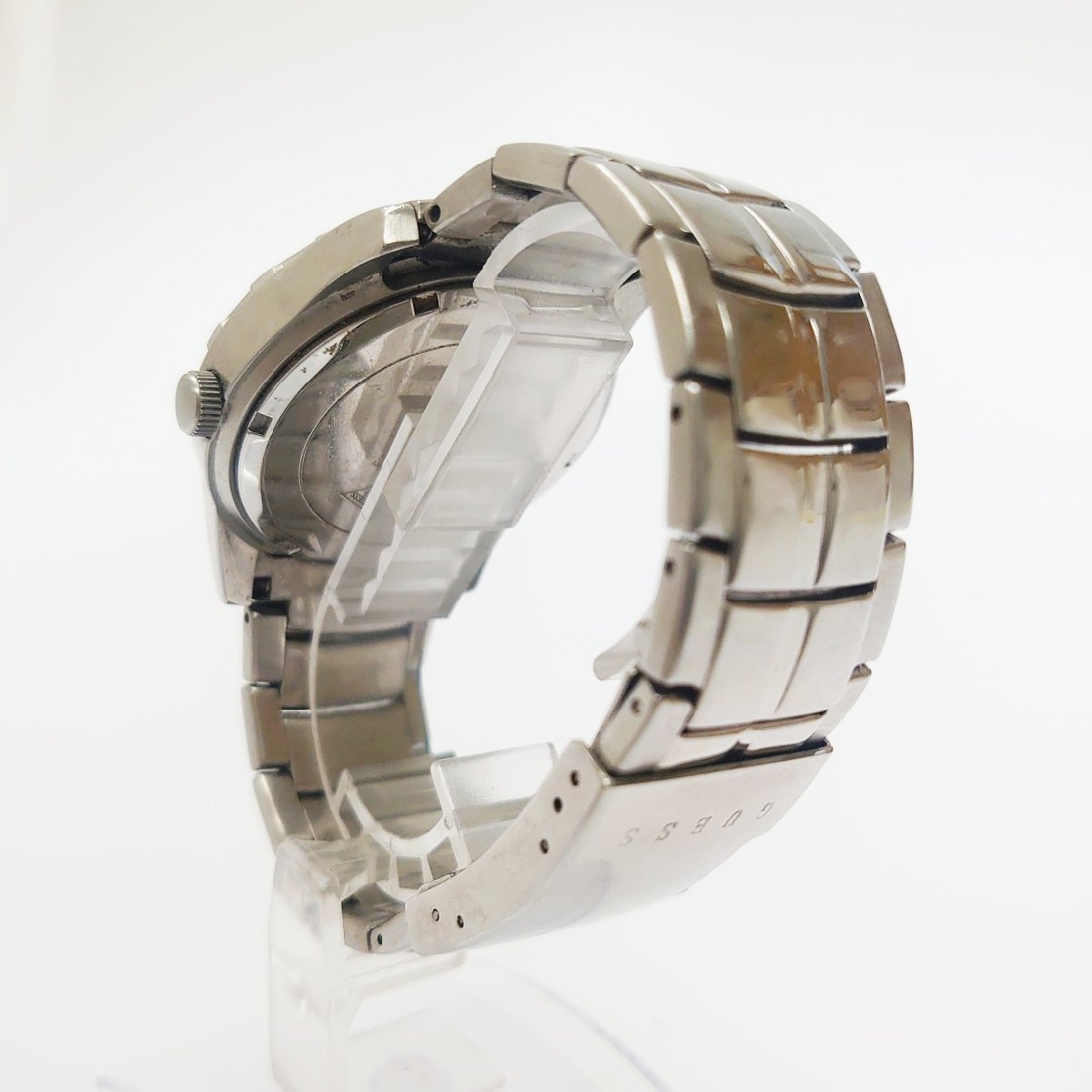 1円スタート】GUESS ゲス W13538G1 クロノグラフ SS ブラック文字盤 
