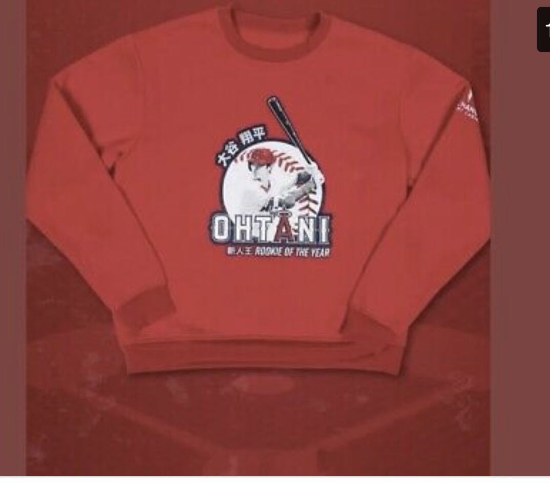 未開封品　2019 4/30 大谷翔平 新人王獲得記念 トレーナー スタジアム限定配布 サイズXL スウェット