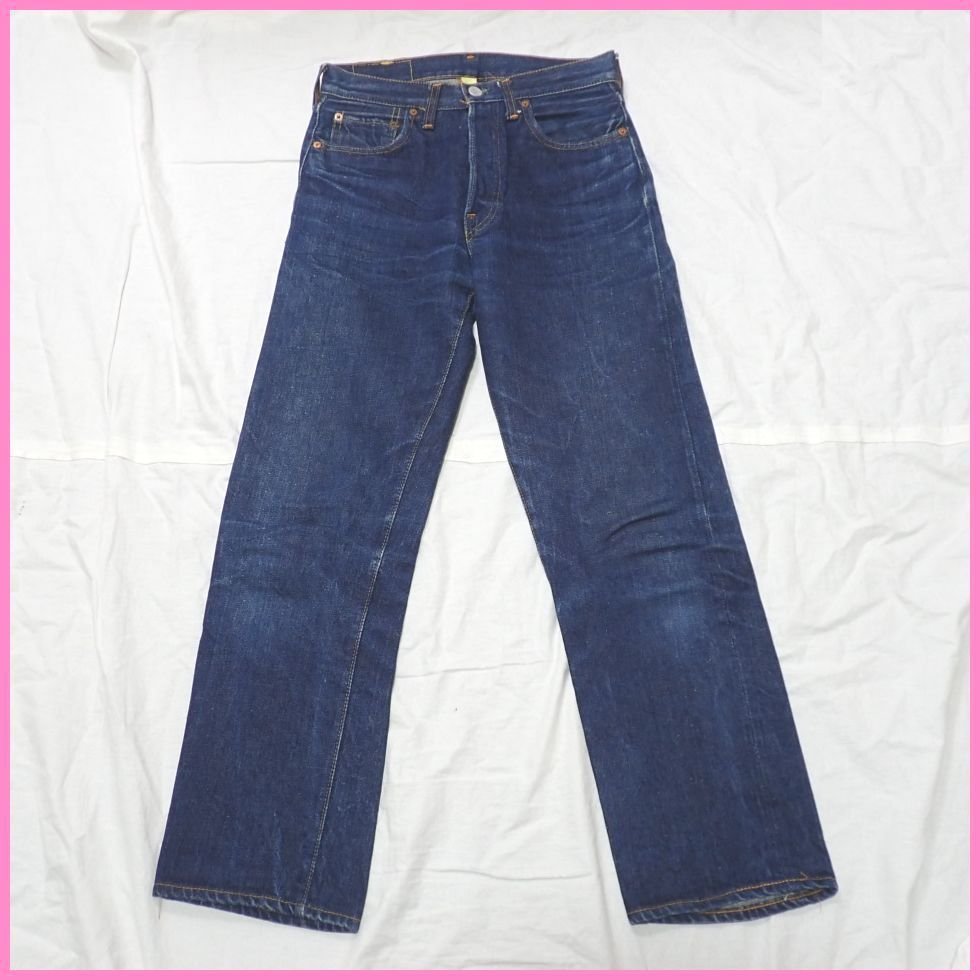 ★LEVI'S/リーバイス 501 デニムパンツ/ジーンズ メンズS/インディゴ/コットン100%/ボタンフライ/ビッグE/ボタン裏刻印16&1201500111