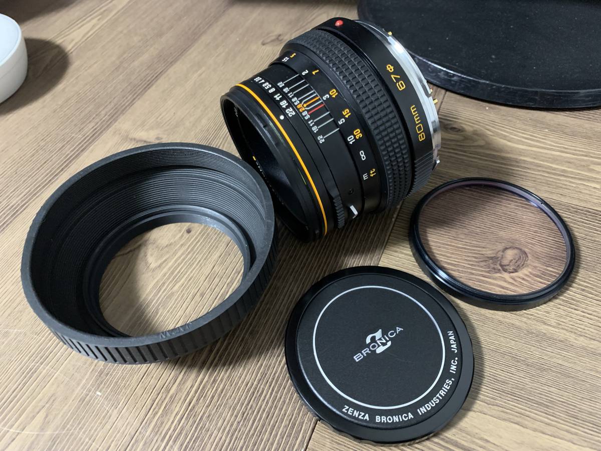 ZENZA BRONICA ZENZANON-S 80mm 1:2.8 レンズフード フィルター