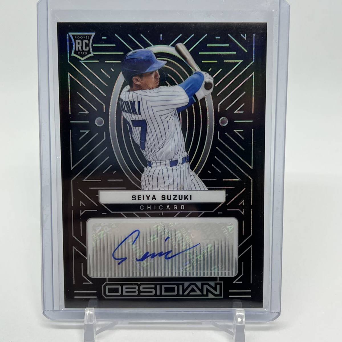 鈴木誠也 Seiya Suzuki RC Auto 2022 Panini Chronicles Baseball Obsidian Autograph MLB 直筆サイン