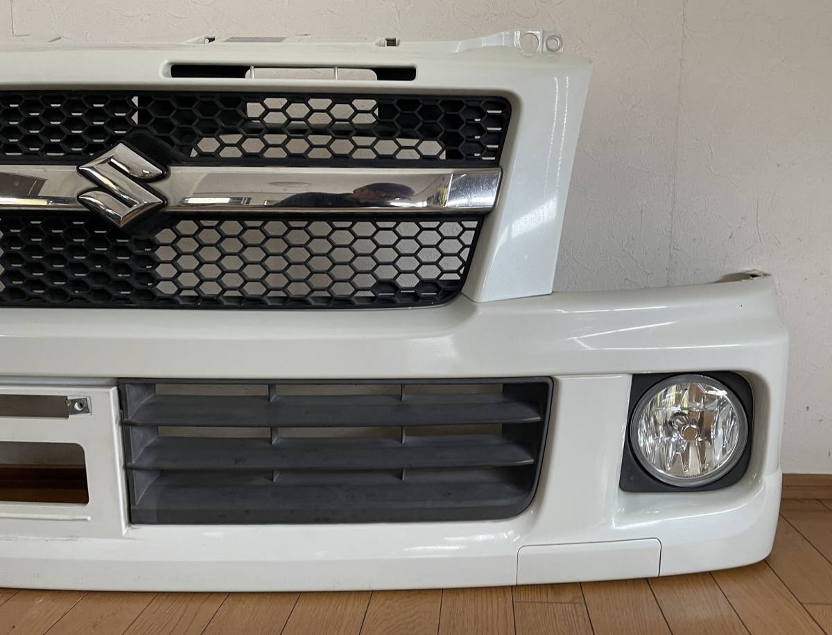 ☆MH21S ワゴンR 前期 フロントバンパー Z7T パールホワイト 純正OP