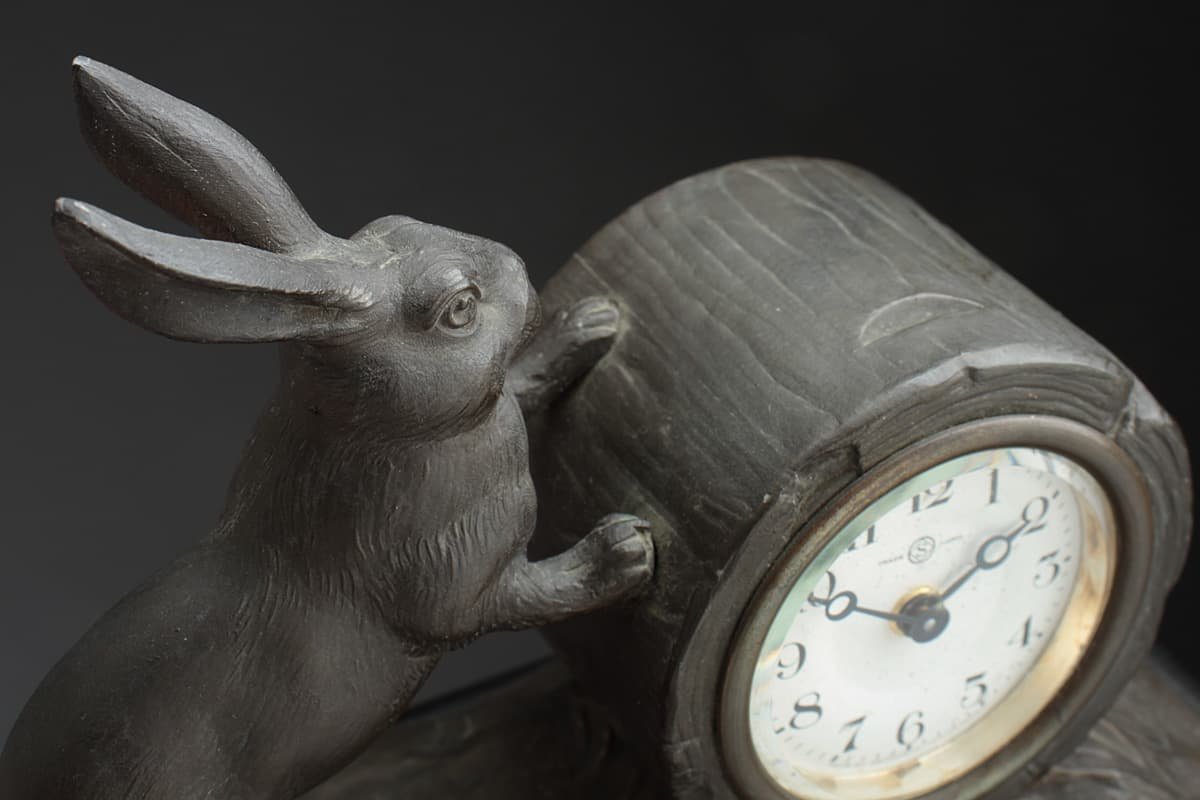 美品】SEIKO 置時計 天然石 置物 インテリア 工芸品 美術品 A1461