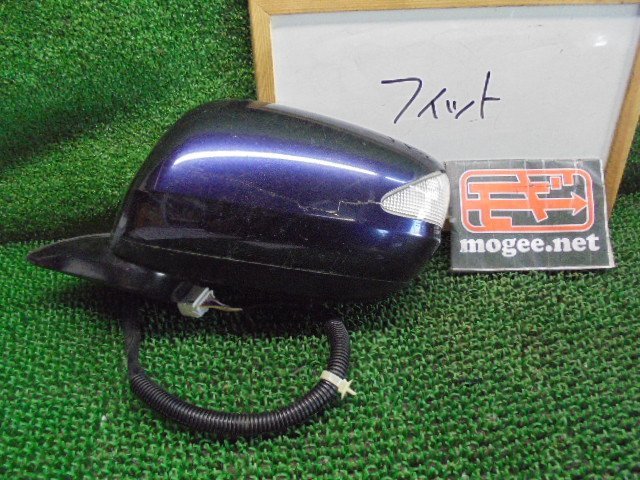 3EP6523II6 ) ホンダ フィット GE6 純正ウィンカー付電格サイドドアミラー左　ジャンク品