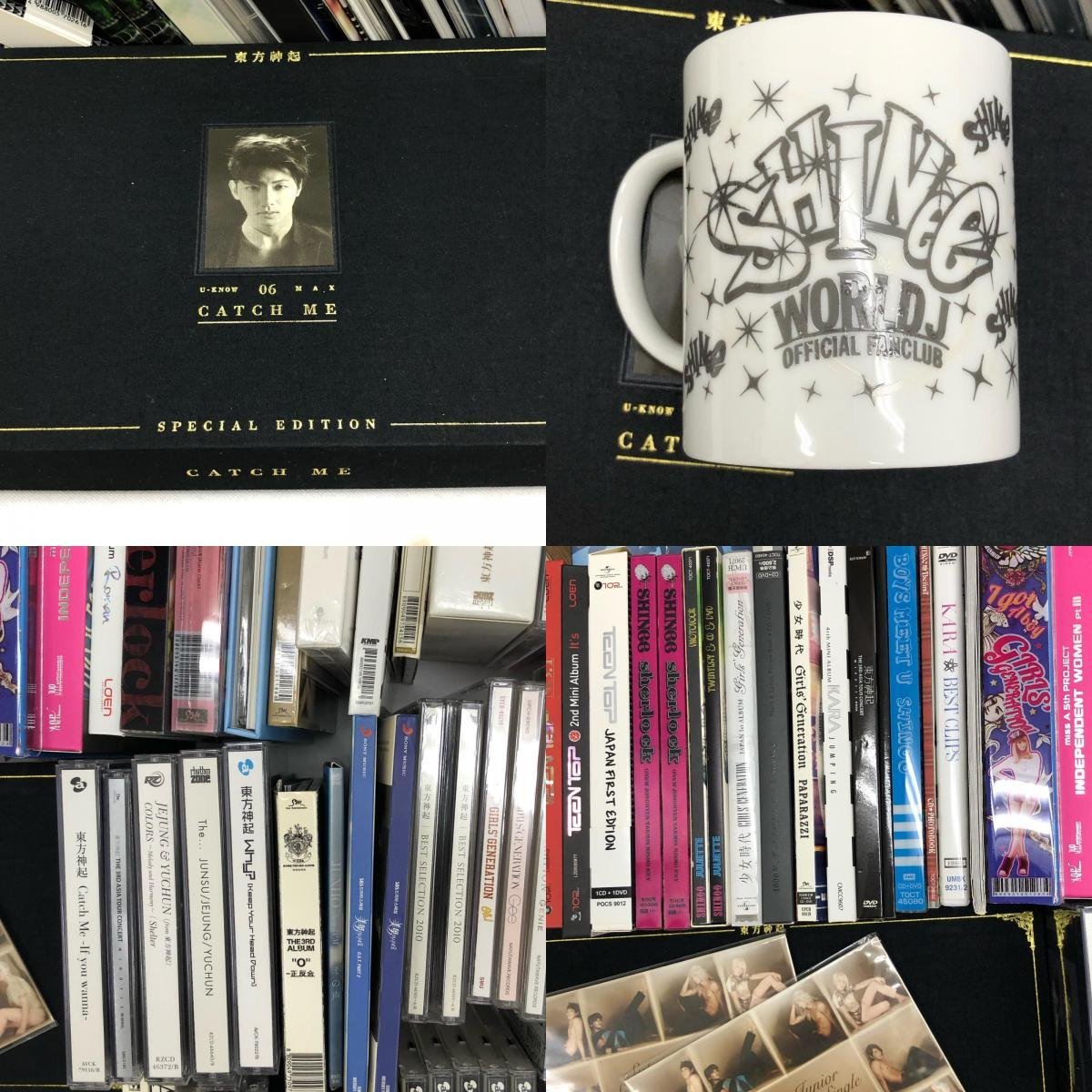 1円 K-POp 東方神起 SHlNEE 少女時代 など韓流 CD DVD グッズ 大量 