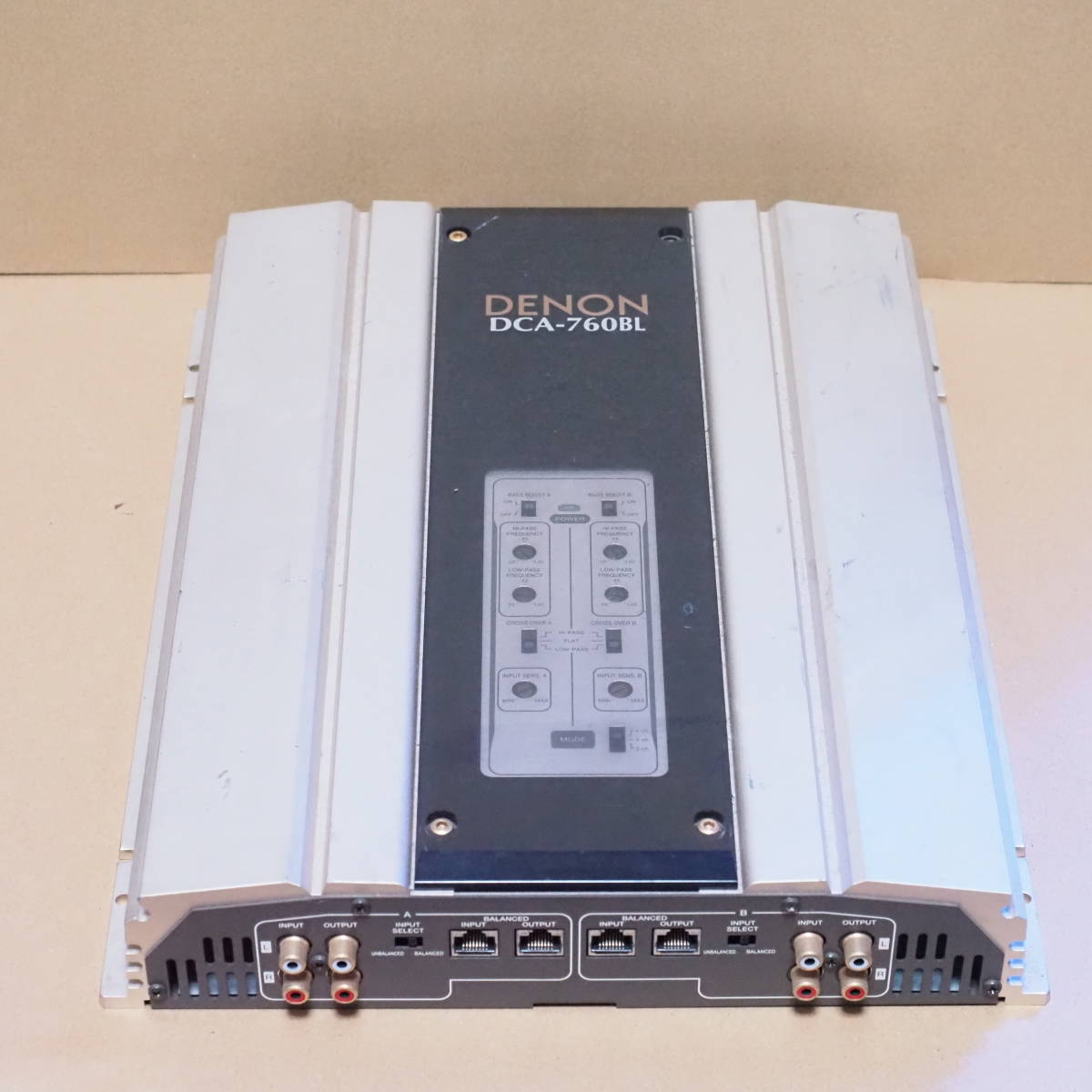 DCA-760BL 当時物美品DENONバランス伝送4⁄3⁄2cnパワーアンプDCA-760BL 