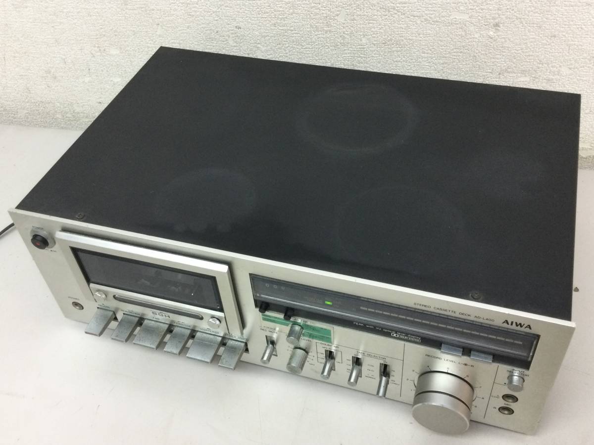 AD-L400 カセットデッキ - ステレオカセットデッキ ジャンク品 AIWA アイワ AD-L400 ステレオカセットデッキ オーディオ機器
