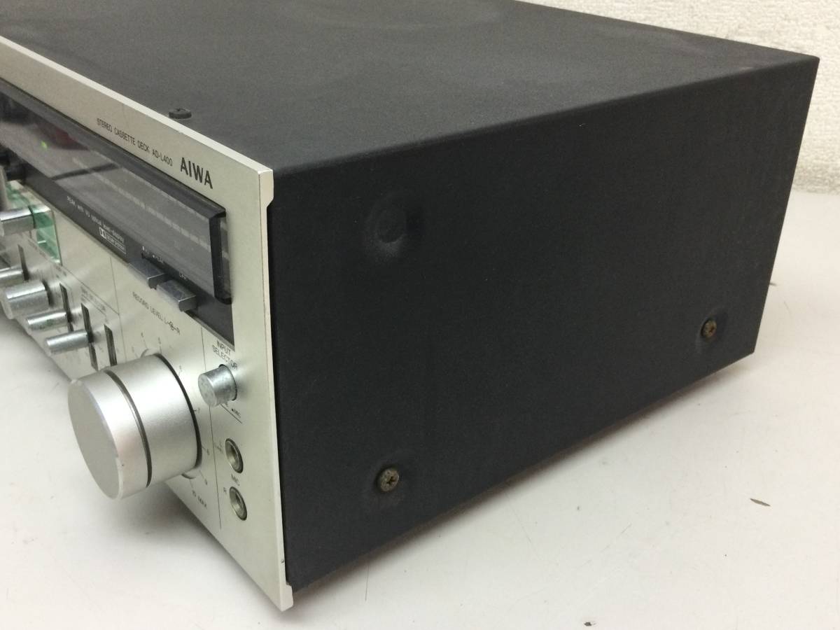 AD-L400 カセットデッキ - ステレオカセットデッキ ジャンク品 AIWA アイワ AD-L400 ステレオカセットデッキ オーディオ機器
