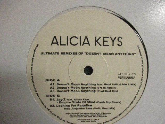 レコード Alicia Keys Ultimate Remixes 12インチ